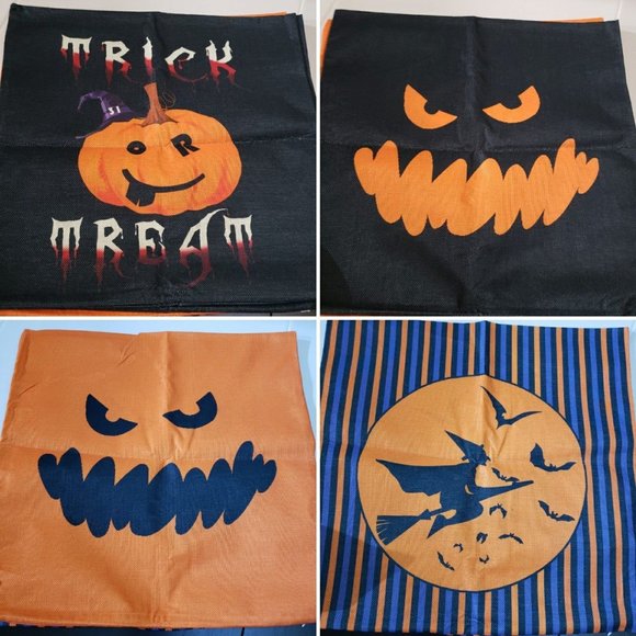 Other - Halloween pillow covers 17x17.5 set of 4